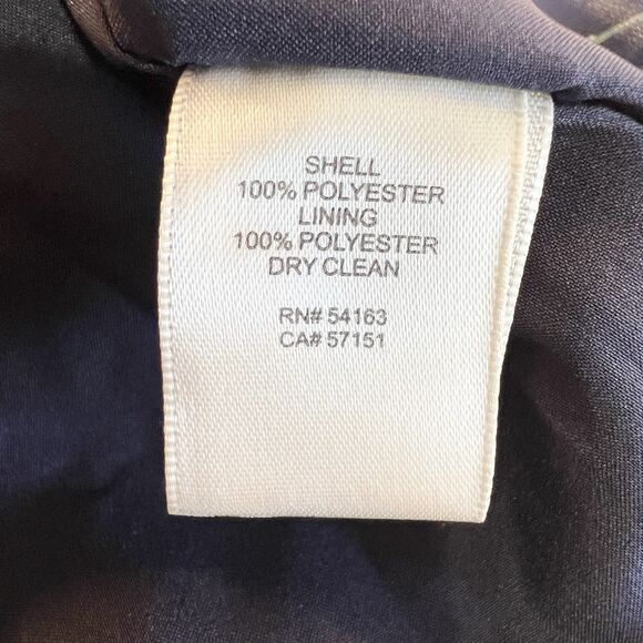 Eliza J Navy Pink Floral Dress Oversized Ruffle Flare Sleeves Women’s 4 - Picture 10 of 13